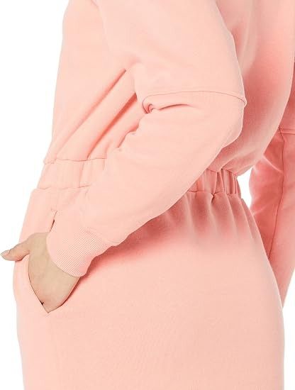 Pink Long Sleeve Casual Dress imagen 2